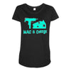 mac and cheese Maternity Scoop Neck T-shirt