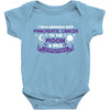 I Love Someone with Pancreatic Cancer to The Moon and Back to Infinity Baby Bodysuit