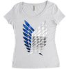 Attack On Titan Women's Triblend Scoop T-shirt