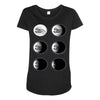 the phases of the moon of laika dog Maternity Scoop Neck T-shirt