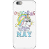 unicorns are born in may cute unicorn iPhone 6/6s Case
