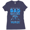proud dad nurse Ladies Fitted T-Shirt