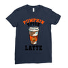 pumpkin space latte Ladies Fitted T-Shirt