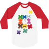 puzzled 3/4 Sleeve Shirt