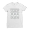 white christmas Ladies Fitted T-Shirt