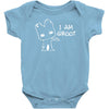 i am groot' guardians of the galaxy movie funny baby groot Baby Bodysuit