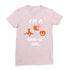 i'm a halloween kind of girl Ladies Fitted T-Shirt