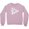sheldon dreieck big bang theory triforce illusion 3d nerd fun usa Crewneck Sweatshirt