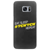 eat, sleep, pewpew, repeat Samsung Galaxy S7 Edge Case