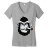 monkey Women's V-Neck T-Shirt