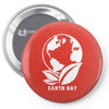 earth day planet Pin-back button
