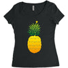 pineapple christmas tree Women's Triblend Scoop T-shirt