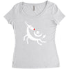 flying rudolph Women's Triblend Scoop T-shirt