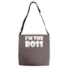 i'm the boss mens Adjustable Strap Totes