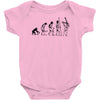 evolution of a guitarist Baby Onesie