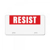 resist hypebeast License Plate