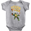 vegan pizza power Baby Bodysuit