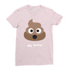 cute poo Ladies Fitted T-Shirt