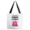 Donna and DynamoS Tote Bags