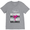 Reading Yoga Wine Balance V-Neck Tee