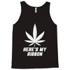 Support Lung Cancer Awareness With A White Cannabis Leaf Tank Top
