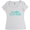 math teacher pi Women's Triblend Scoop T-shirt