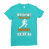 weekend forecast running Ladies Fitted T-Shirt