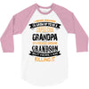 Super Cool Grandpa Of A Freaking Awesome Grandson 3/4 Sleeve Shirt