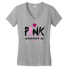 pink spread the hope Women's V-Neck T-Shirt