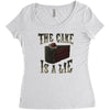 the cake is a lie Women's Triblend Scoop T-shirt