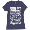 This Girl Is Taken By A Super Sexy October Boyfriend Ladies Fitted T-Shirt