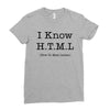 i know html Ladies Fitted T-Shirt