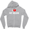 i love my dildo Zipper Hoodie