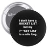 fucket list Pin-back button