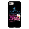 yoga and wine iPhone 8