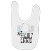 Family Trip To Moon Baby Bibs