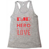 dad a son's first hero a daughters first love 3 Racerback Tank