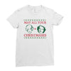 golden christmas Ladies Fitted T-Shirt