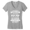 Super Cool Pop Pop Of A Freaking Awesome Grandson Women's V-Neck T-Shirt