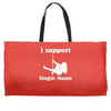 i support single moms Weekender Totes