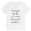 i imagine my life as a series of musical numbers V-Neck Tee