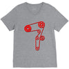 strap of the distribution of the engine V-Neck Tee