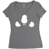 Chicken and Little Chick Women's Triblend Scoop T-shirt