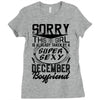 This Girl Is Taken By A Super Sexy December Boyfriend Ladies Fitted T-Shirt