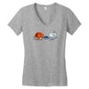 the hare and the shell Women's V-Neck T-Shirt