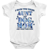 i have two tıtles aunt and dogmom an i rock them both flowers Baby Bodysuit