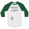Muggle On Board Navy 3/4 Sleeve Shirt