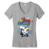 mighty hamthoro Women's V-Neck T-Shirt