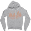 Camping Red Zipper Hoodie