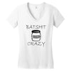 batshit crazy mini Women's V-Neck T-Shirt